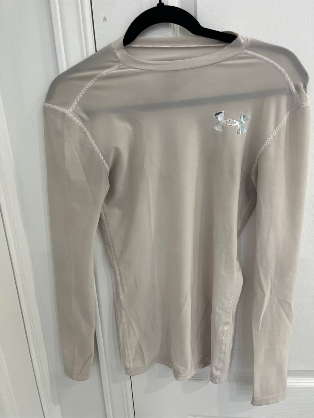 Under Armour Men’s Long-Sleeve Rash Guard - Light Beige